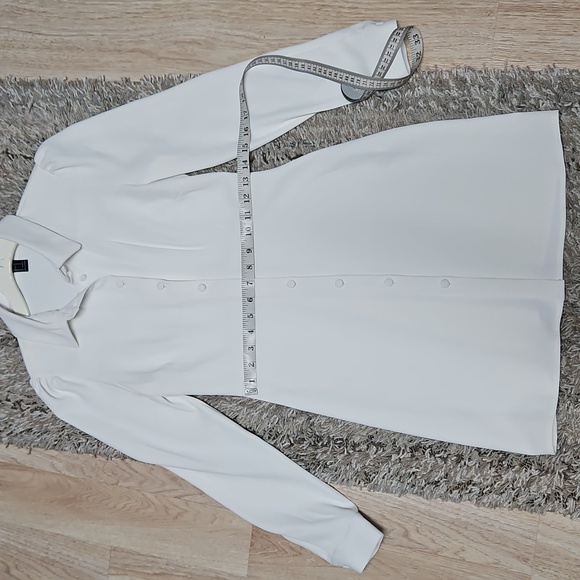 Collared Button-Front Mini Dress - Picture 4 of 5